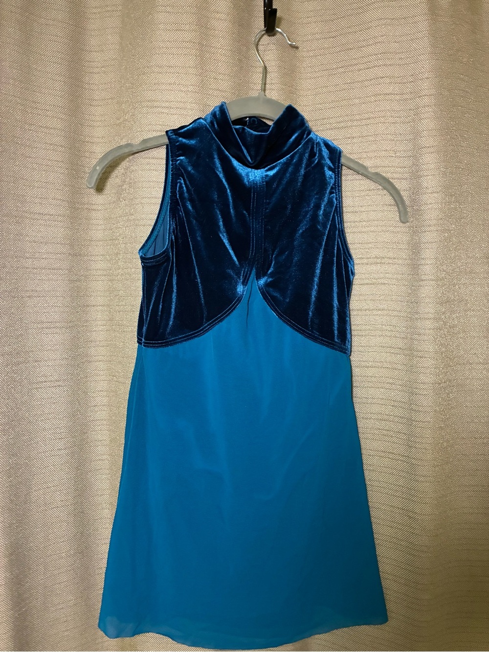 Balera Teal Velvet & Chiffon Lyrical Dance Costume LC